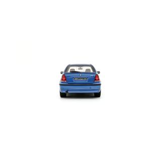BMW E46 318 TI COMPACT ESTORIL BLUE 2002 OttO mobile 1:18 Resinemodell (Türen, Motorhaube... nicht zu öffnen!)